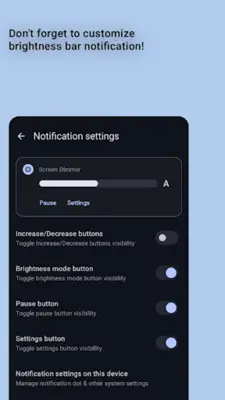 Screen Dimmer — Reduce flicker android App screenshot 0